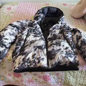 Nike Black & White Camo Puffer Jacket